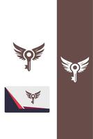 Elevation Key Wings Logo vector
