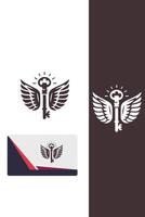 Ascend Key Wings Logo vector