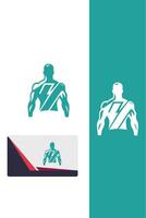 Beast Strength Forge Muscle Man vector
