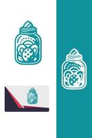 Pastry Bites in a Jar jar pastry vector