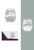 The Little Jar Bakery jar pastry vector