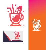 Taste the Tropics smoothie drink vector