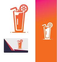 Fresh Blend smoothie drink vector