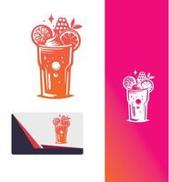 Sparkle smoothie drink vector