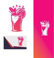 Sippin Smooth smoothie drink vector