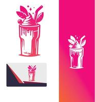Liquid Zen smoothie drink vector