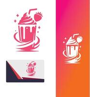 Fresh Rush smoothie drink logo vector