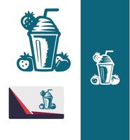 Citrus Zing smoothie drink vector