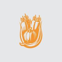 The Leaf Factory Vegetable Logo vector