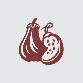 raíz vegetal logo vector