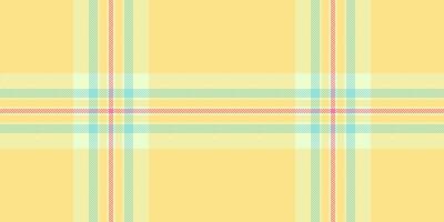 Pastel yellow plaid pattern. Soft, subtle colors create a gentle, calming aesthetic perfect for textile design, website backgrounds, or packaging. vector