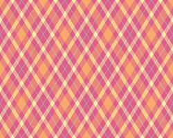Vibrant diagonal plaid pattern in warm pastel hues. Perfect for textile design, website backgrounds, or crafting projects. This cheerful, repeating texture evokes feelings of warmth and comfort. vector