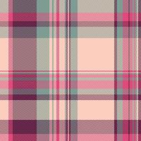 Harmony check tartan, countryside texture plaid background. Doodle fabric seamless pattern textile in light and pastel colors. vector