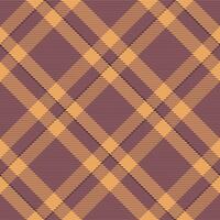 Hounds tooth check plaid, argyle seamless pattern fabric. Multicolored tartan textile texture background in orange and pastel colors. vector