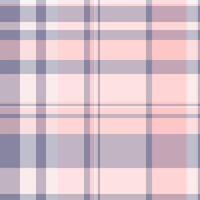 Soft pastel pink and purple plaid pattern. Perfect for textile design, website backgrounds, or feminine branding. Subtle yet stylish, this seamless texture offers a calming and elegant aesthetic. vector
