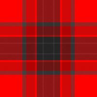 Hotel textile texture check, fall background seamless. Handsome fabric pattern tartan plaid in red and black colors. vector