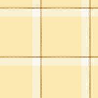 Elegant pastel yellow and white plaid pattern. Perfect for textile design, website backgrounds, or crafting projects. Subtle yet stylish, this texture evokes feelings of warmth and serenity. vector