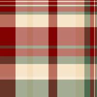 Elegant red, cream, and green plaid pattern. Perfect for textile design, backgrounds, or seasonal projects. A timeless and versatile design conveying warmth and tradition. vector