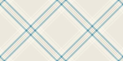 Elegant neutraltoned plaid pattern. Subtle teal and beige stripes intersect to create a sophisticated diamond design. Perfect for website backgrounds, textile prints, or stationery. vector