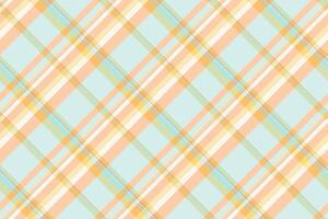 Coat pattern fabric, feminine textile seamless background. Artwork plaid tartan texture check in light and orange colors. vector