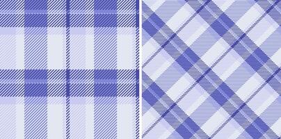 Two elegant pastel purple plaid patterns. Perfect for textile design, fashion, home decor, or website backgrounds. Subtle textures and soft colors create a calming, sophisticated aesthetic. vector