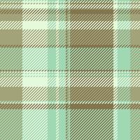 Elegant mint green and brown plaid pattern. Perfect for textile design, apparel, or website backgrounds. This subtle yet stylish texture evokes feelings of calm and sophistication. vector
