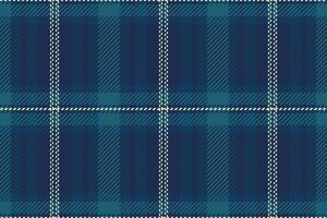 Sophisticated teal and navy plaid pattern. Perfect for textile designs, apparel, website backgrounds, or packaging. Classic yet modern, this seamless texture evokes feelings of warmth and style. vector