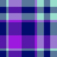 Argyle tartan textile fabric, seasonal seamless pattern. Platform texture background plaid check in blue and teal colors. vector