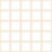 Elegant peach and white plaid pattern. Perfect for textile design, website backgrounds, or scrapbooking. Subtle yet stylish, this seamless texture evokes feelings of warmth and tranquility. vector