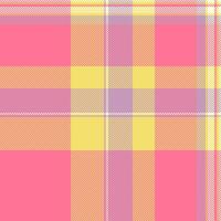 Ceremony textile check texture, large tartan seamless. Direct background fabric pattern plaid in red and yellow colors. vector