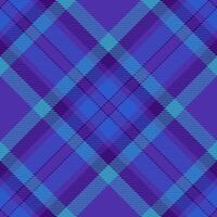 Striking purple and blue plaid pattern. Perfect for textile design, apparel, website backgrounds, or any project needing a sophisticated and stylish geometric texture. vector