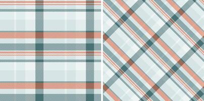Pattern texture of plaid check background with a tartan fabric textile seamless. Set in christmas colors. Creative gift wrapping ideas for special occasions. vector