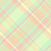 Soft pastel plaid pattern. Elegant, delicate design in pale pinks, greens, and yellows. Perfect for textiles, websites, or branding. Evokes feelings of spring, calm, and serenity. vector