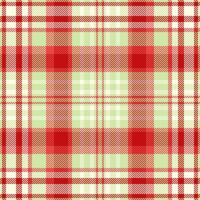 Vibrant red and pale green plaid pattern. Perfect for textile design, website backgrounds, or holiday projects. vector