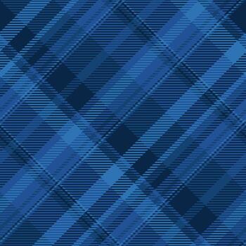 Elegant diagonal plaid pattern in shades of blue. Perfect for textile design, website backgrounds, or any project needing a sophisticated, textured look. vector