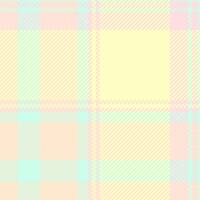 Pop texture plaid, france background tartan fabric. Household check pattern textile seamless in light and blanched almond colors. vector