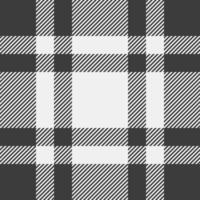 Vogue tartan textile, rustic texture pattern fabric. African background check seamless plaid in grey and white colors. vector