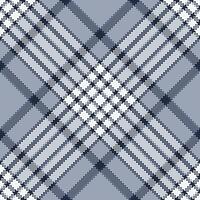 Order check seamless fabric, mosaic textile pattern texture. Folklore tartan background plaid in pastel and white colors. vector