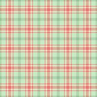 Elegant pastel plaid pattern in soft mint green, coral, and beige. Ideal for textile designs, website backgrounds, or crafting projects. This charming design evokes a sense of warmth and tranquility. vector