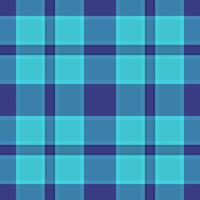 Season fabric check , choose textile seamless texture. 30s background plaid pattern tartan in cyan and blue colors. vector