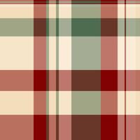 Elegant plaid pattern in muted reds, greens, and creams. Perfect for textile design, website backgrounds, or seasonal branding. This timeless design evokes feelings of warmth and comfort. vector