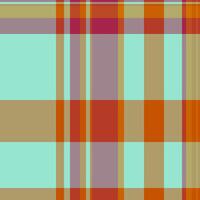 Editable tartan background fabric, factory check seamless textile. Birthday texture pattern plaid in yellow and teal colors. vector