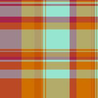 Equal textile tartan, cutout seamless check texture. Jpg background pattern plaid fabric in yellow and red colors. vector