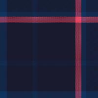 Age seamless pattern, finish texture textile background. Trade plaid check tartan fabric in dark and blue colors. vector