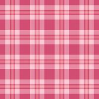 Chic pattern plaid, punk fabric seamless background. Micro tartan texture check textile in red and light pink colors. vector