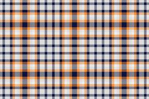 Vibrant orange and navy plaid pattern, perfect for textile design, fashion, or website backgrounds. This seamless texture offers a classic yet modern aesthetic, symbolizing warmth and sophistication. vector
