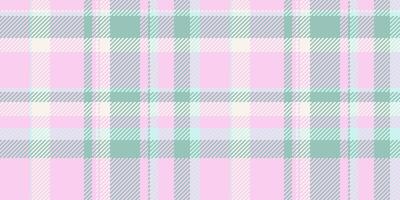 Foot check tartan pattern, infinity fabric textile . Idea seamless plaid background texture in light and pastel colors. vector