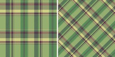 Background fabric of check seamless pattern with a plaid texture textile tartan. Set in winter colors in fashion style for women and men. vector