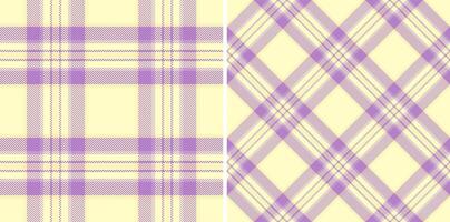tartan pattern of check texture plaid with a fabric background seamless textile. Set in happy colors in creative gift paper ideas. vector