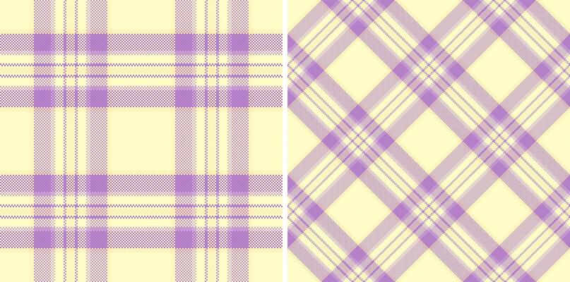 tartan pattern of check texture plaid with a fabric background seamless textile. Set in happy colors in creative gift paper ideas.